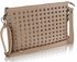 LSE00230 - Nude Purse With  Stud Detail