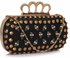 LSE00231- Wholesale & B2B Black Women's Knuckle Rings Evening Bag Supplier & Manufacturer