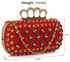 LSE00231- Wholesale & B2B Red Women's Knuckle Rings Evening Bag Supplier & Manufacturer