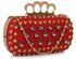 LSE00231- Wholesale & B2B Red Women's Knuckle Rings Evening Bag Supplier & Manufacturer