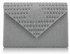 LSE00242- Silver Diamante Evening Clutch Bag