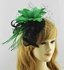 LSH00183 - Wholesale & B2B Green/Black Mesh Hat Feather Fascinator Supplier & Manufacturer