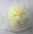 LSH00195 - Ivory Mesh Hat Feather Fascinator