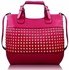 LS00106 -  Fuchsia Ladies Fashion Studded Tote Handbag