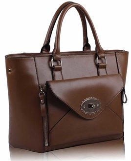 Wholesale Brown Fashion Tote Handbag