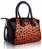 LS0075 - Orange Polka Dot Satchel Handbag