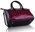 LS0075 - Purple Polka Dot Satchel Handbag