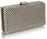 LSE00190- Wholesale & B2B Black / Ivory Evening Clutch Supplier & Manufacturer