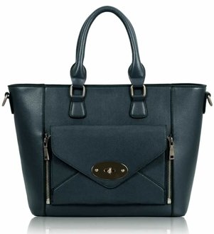 Wholesale Navy Fashion Tote Handbag