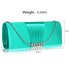 LSE0066 - Emerald Crystal Satin Clutch purse