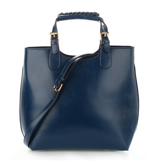 AG00267 - Navy Ladies Fashion Tote Handbag