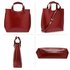 AG00267 - Burgundy Ladies Fashion Tote Handbag
