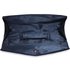 LSE00104 - Navy Crystal Flower Satin Clutch
