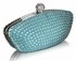 LSE0091 - Emerald Diamante Encrusted Clutch Evening Wedding Bag Purse