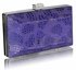 LSE0032 - Blue Crystal Encrusted Clutch Bag