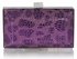 LSE0032 - Purple Crystal Encrusted Clutch Bag