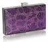 LSE0032 - Purple Crystal Encrusted Clutch Bag