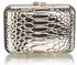 LSE0038- Gold Hard Case Clutch Bag