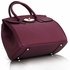 LS001112 - Purple Twist-Lock Closure Tote Bag