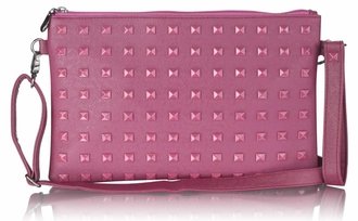 LSE0027 - Purple Studded Clutch Purse