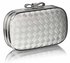 LSE0036 - Ivory Crystal Encrusted Clutch Evening Wedding Bag Purse