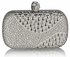 LSE0039 - Wholesale & B2B Silver Studded Clutch Bag Supplier & Manufacturer