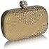 LSE0039 - Wholesale & B2B Gold Studded Clutch Bag Supplier & Manufacturer