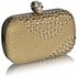 LSE0039 - Wholesale & B2B Gold Studded Clutch Bag Supplier & Manufacturer