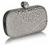 LSE0039 - Wholesale & B2B Black / Silver Studded Clutch Bag Supplier & Manufacturer