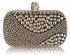 LSE0039 - Wholesale & B2B Black / Gold Studded Clutch Bag Supplier & Manufacturer