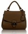 LS00107 - Coffee Flap and Twist Lock Satchel