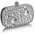 LSE00210 - Wholesale & B2B Ivory Sparkly Crystal Satin Clutch purse Supplier & Manufacturer