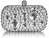 LSE00210 - Wholesale & B2B Ivory Sparkly Crystal Satin Clutch purse Supplier & Manufacturer