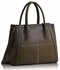 LS0030A - Nude Checkered Fashion Tote Handbag