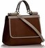 LS00272 - Brown Vintage Style Fashion Tote Handbag