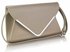 LSE00166A -  Nude Large Flap Clutch purse