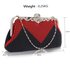 LSE0047 - Black/Red Beaded Crystal Clutch Bag