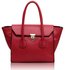 LS00183 - Pink Twist Lock Shoulder Handbag