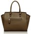 LS00150S - Nude Shoulder Handbag With Studs Details
