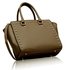 LS00150S - Nude Shoulder Handbag With Studs Details
