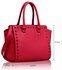 LS00150S - Pink Shoulder Handbag With Studs Details