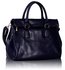LS00227 - Navy Grab Handle Handbag