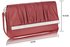 LSE00187- Burgundy Flapover Clutch Purse