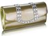 LSE0064 - Gold Patent Clutch Bag