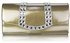 LSE0064 - Gold Patent Clutch Bag
