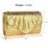LSE0068 - Gold Metallic Clutch Bag