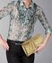 LSE0068 - Gold Metallic Clutch Bag