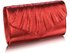 LSE0068 - Red Metallic Clutch Bag