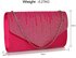 LSE0070 (NEW) - Pink Diamante Design Evening Flap Over Party Clutch Bag