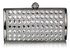 LSE00259 - Wholesale & B2B Silver Crystal Evening Clutch Supplier & Manufacturer